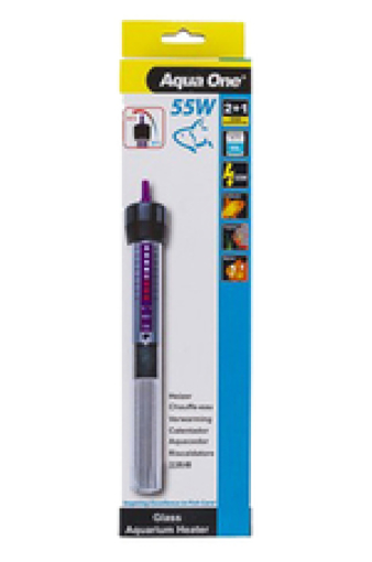 Aqua One Glass Heater 50W – גוף חימום לאקווריום | שליטה מדויקת בטמפרטורה