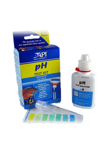 תמונה של ערכת בדיקה PH-250 לבדיקת רמת החומציות באקווריום עם מים מתוקים API