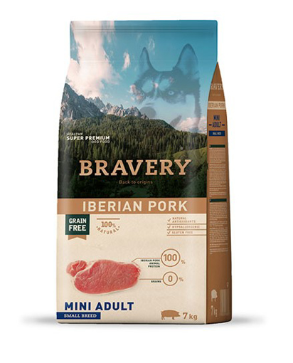 תמונה של ברייברי מיני אדולט 2 ק"ג חזיר- BRAVERY Mini Adult Iberian Pork