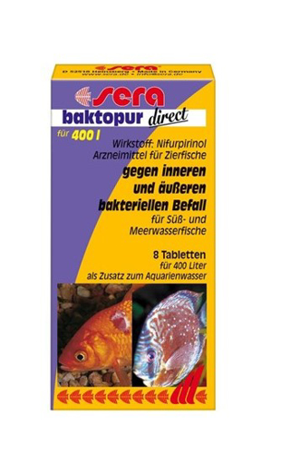 SERA Baktopur Direct – טבליות טיפול למחלות חיידקיות בדגים
