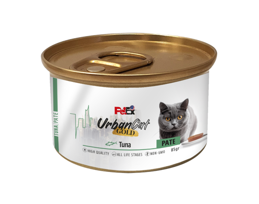 תמונה של מזון לחתולים וגורים פטה טונה 85 גרם PETEX Urban Cat Gold