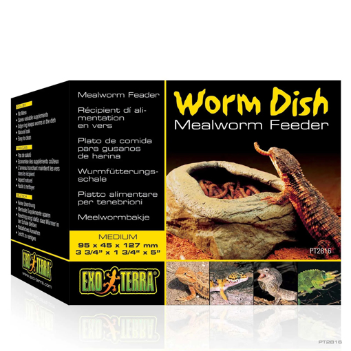 תמונה של צלחת האכלה קטנה להאכלה בתולעי קמח Exo-Terra Mealworm Feeder