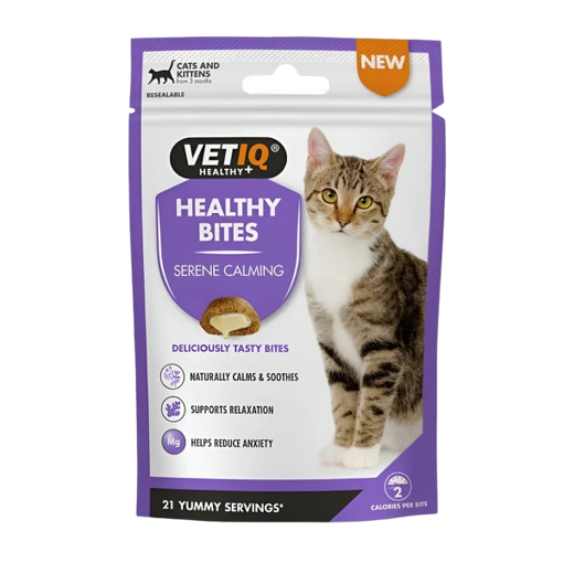 VETIQ חטיף כריות מרגיע לחתול 65 גרם – להפחתת מתח וחרדה