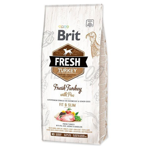 Brit Fresh Turkey Fit & Slim מזון לכלבים לשמירה על משקל