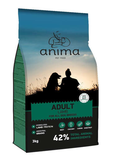ANIMA Lamb 3kg מזון כבש לכלבים