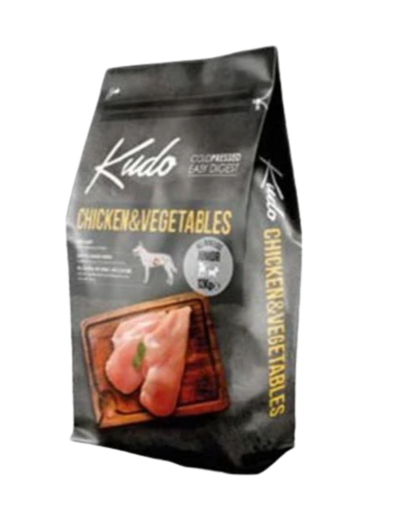 Kudo Puppy Chicken & Vegetables 12kg מזון עוף וירקות לגורים
