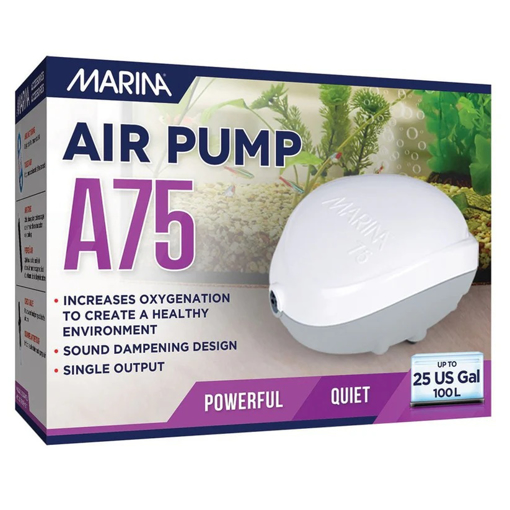 משאבת אוויר MARINA A75 לאקווריום עד 100 ליטר