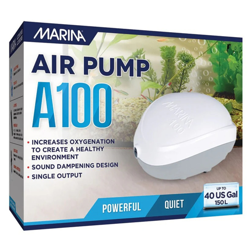 משאבת אוויר MARINA A100 לאקווריום עד 150 ליטר