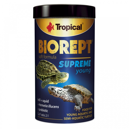 Tropical BioRept Supreme Young 250ml מזון רך לצבים מימיים וחצי מימיים צעירים